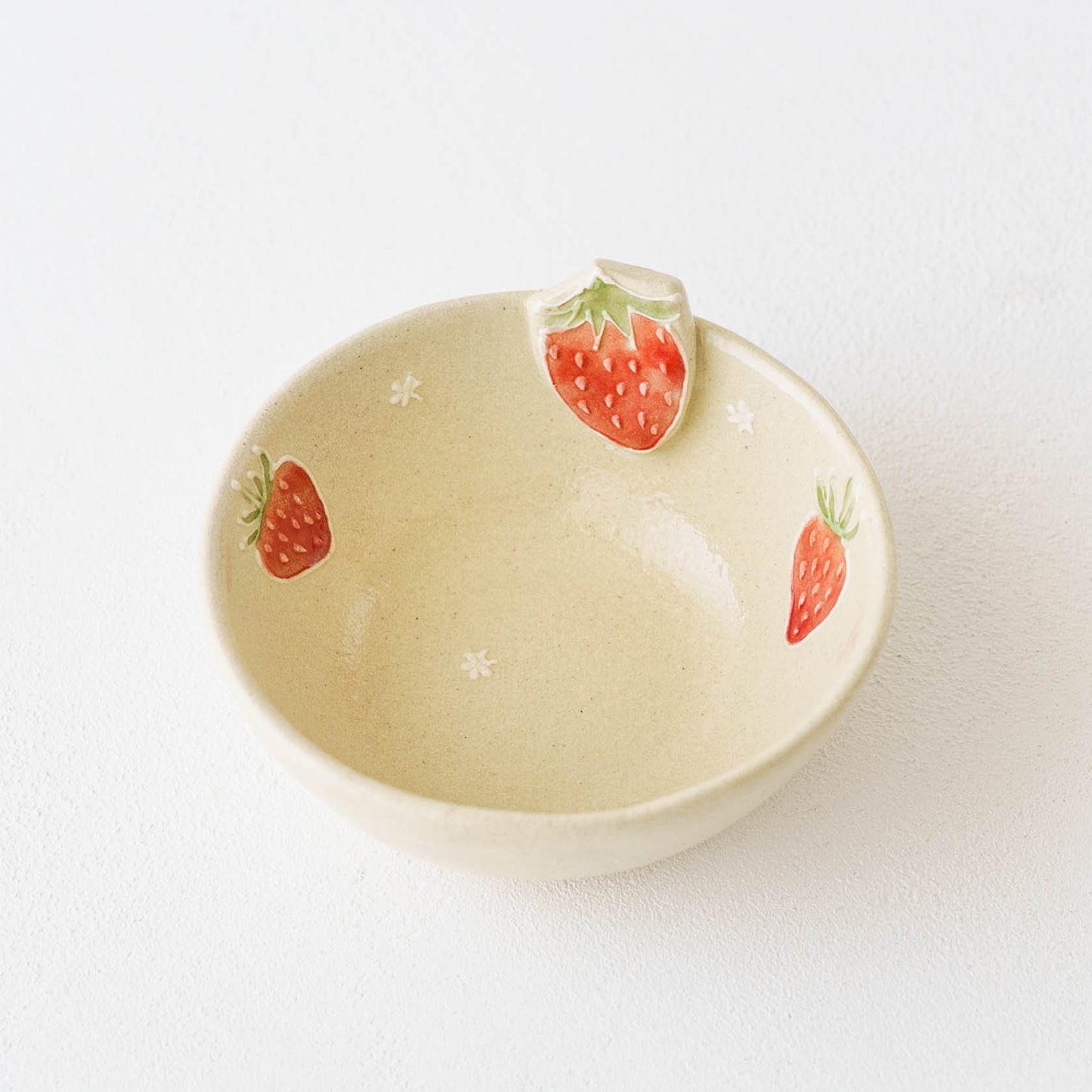 モチーフ付 ヨーグルト小鉢 ストロベリー|中村佳菜子