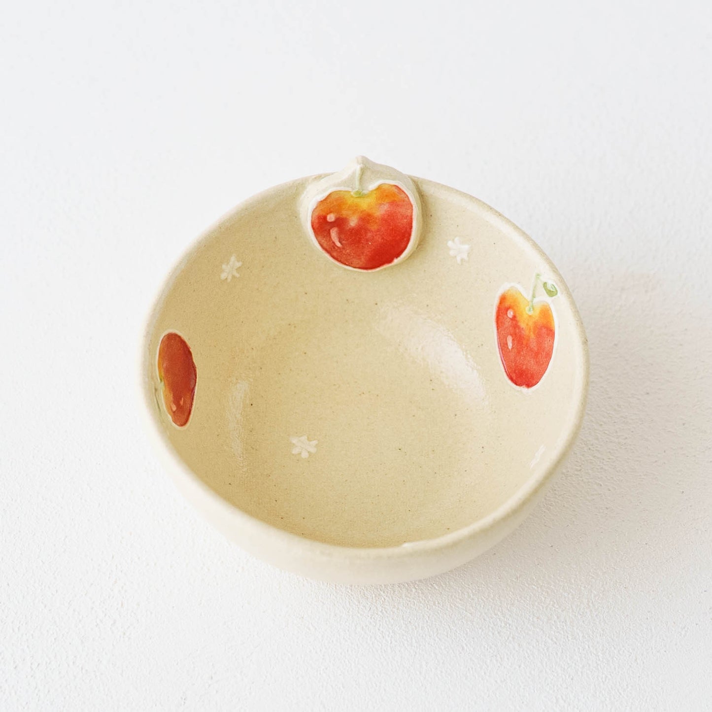 モチーフ付 ヨーグルト小鉢 アップル|中村佳菜子