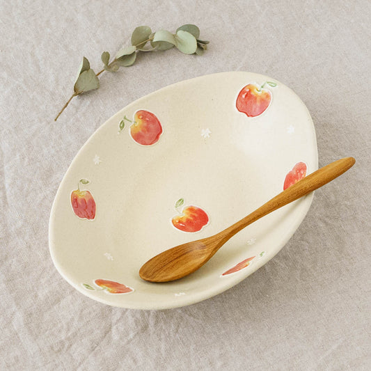 Oval curry plate apple pie M | Kanako Nakamura
