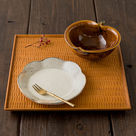 Apple bowl Amber| Furutani Pottery