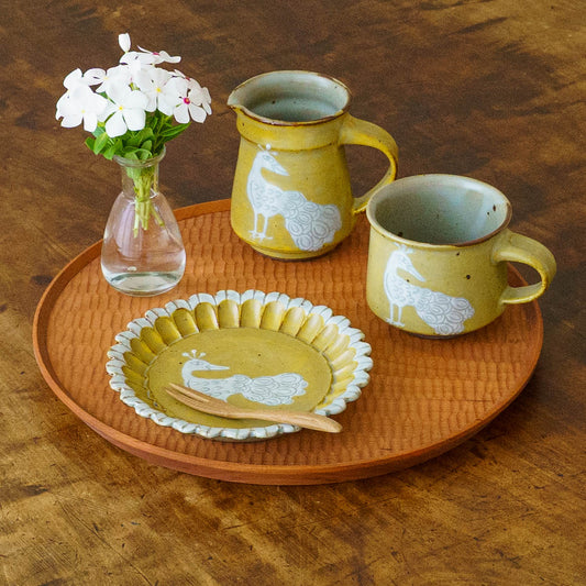Plate peacock | Satsuki Kiln