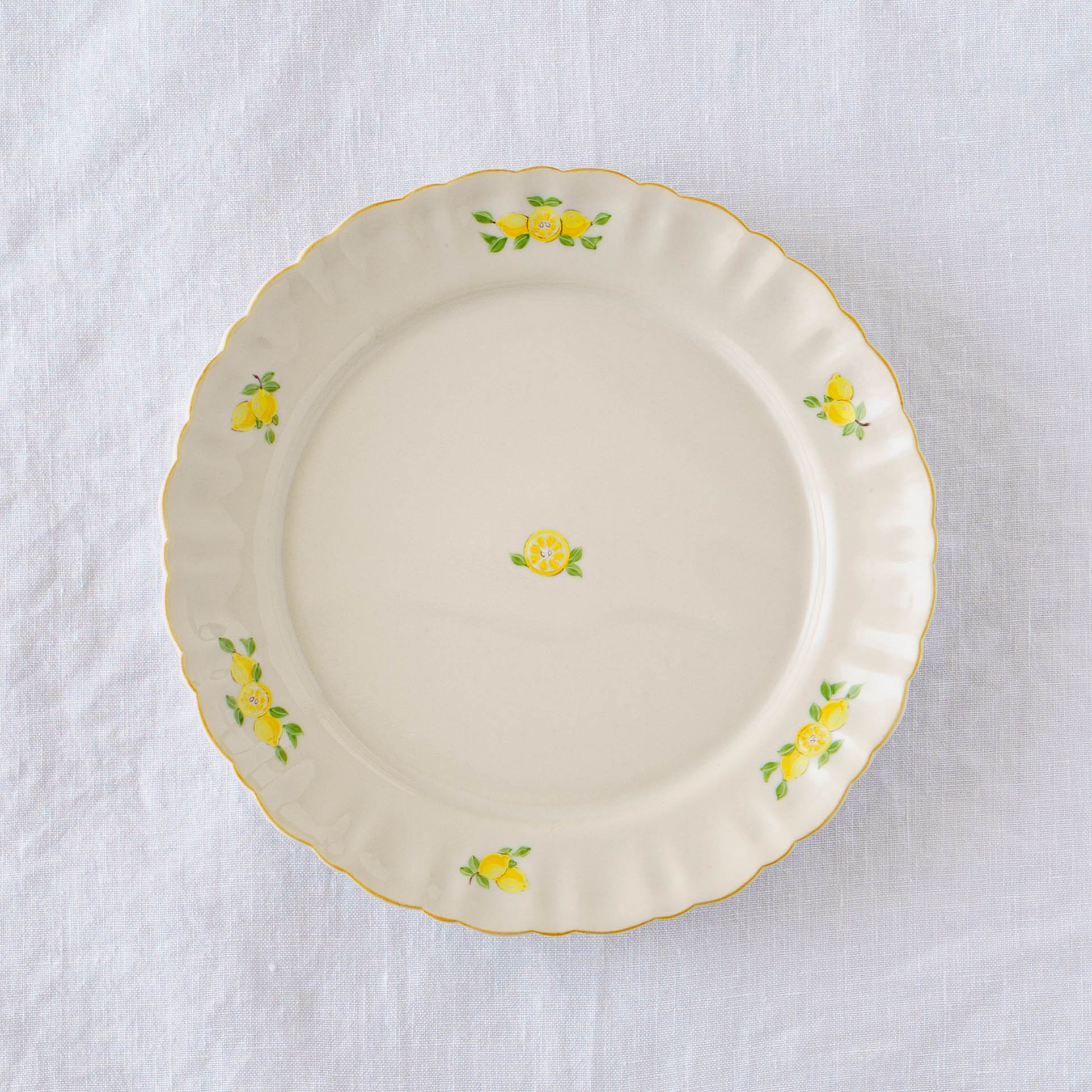 陶芸作家 阿部慎太朗 マーガレットリム皿6寸 檸檬｜窯元、作家ものの