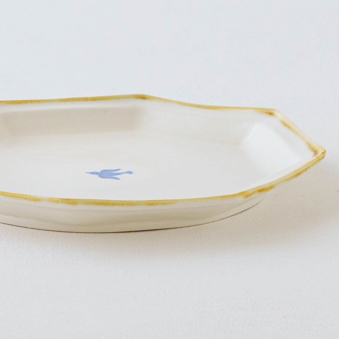 八角プレート 大 とり|原村俊之