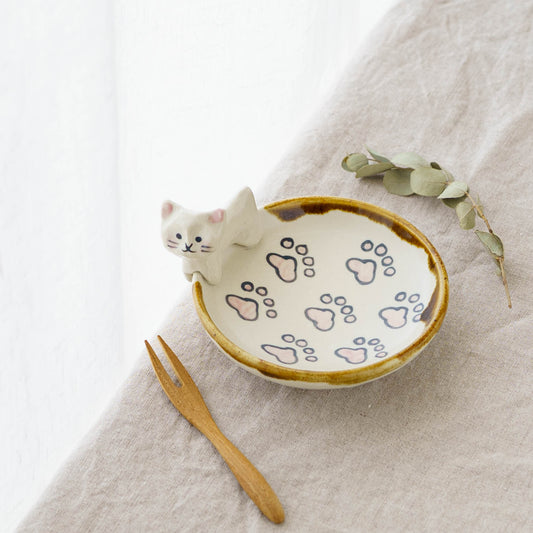 ねこ x にくきゅう 小皿|梶田慶