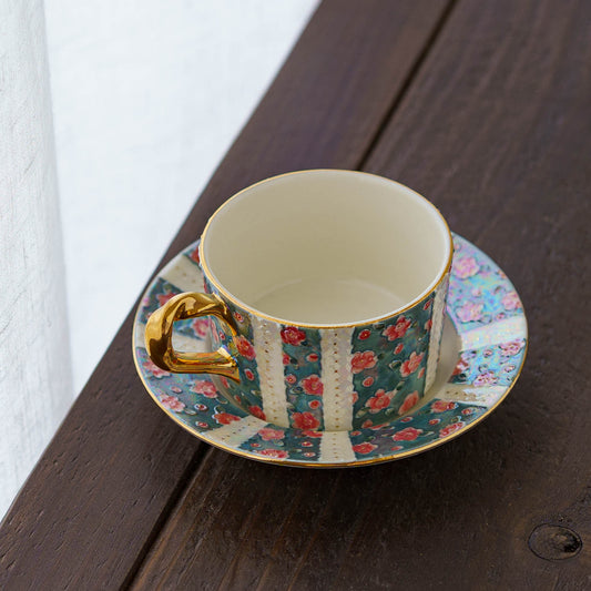 Demitasse cup and saucer camellia blue | planpo