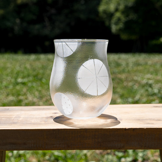 平井睦美さんの丸グラスMARU White