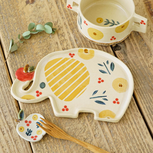 Liberty Elephant Plate | Kumiko Ishikawa