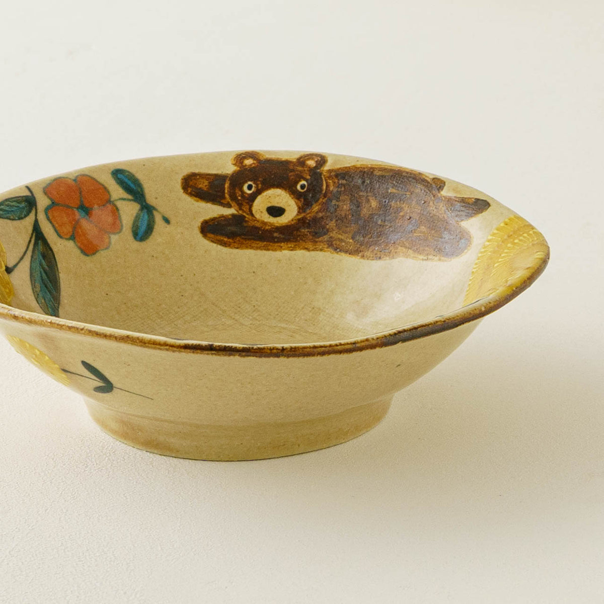 Mimosa square plate Medium|Natsuko Morino