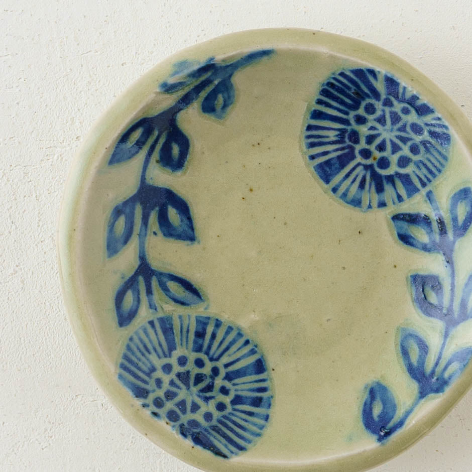 Small Plate B Blue|Urara Matsuzaki