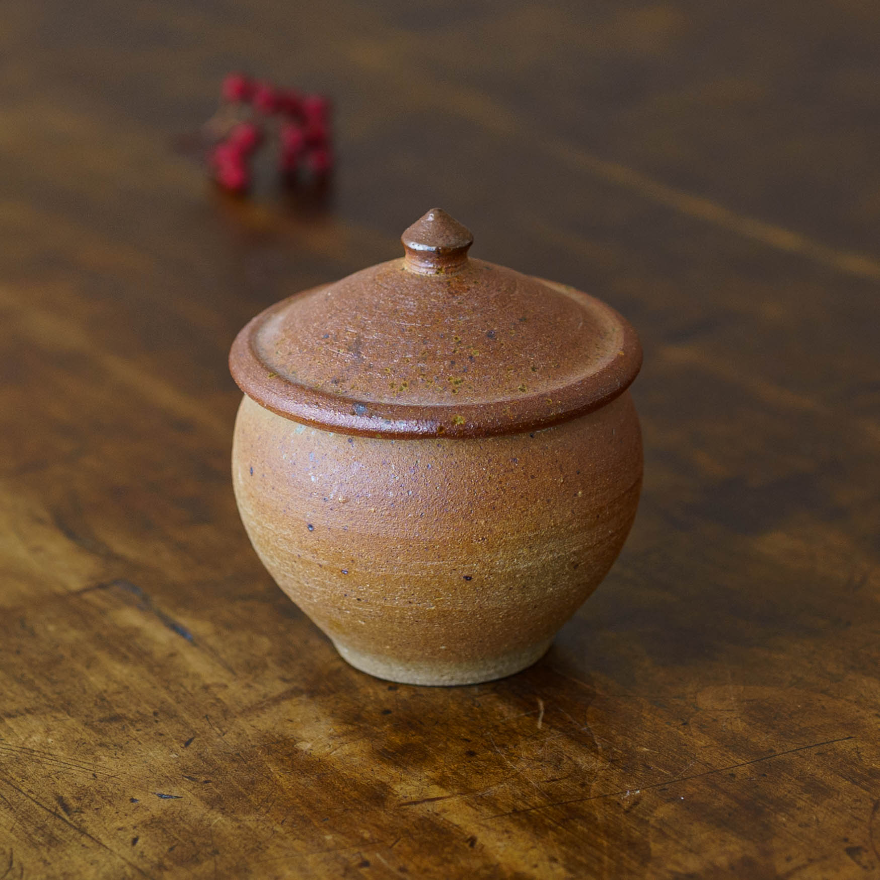 益子焼 川尻製陶所 砂糖壷 上膨れ S｜和食器通販 四季折折 – 四季折折