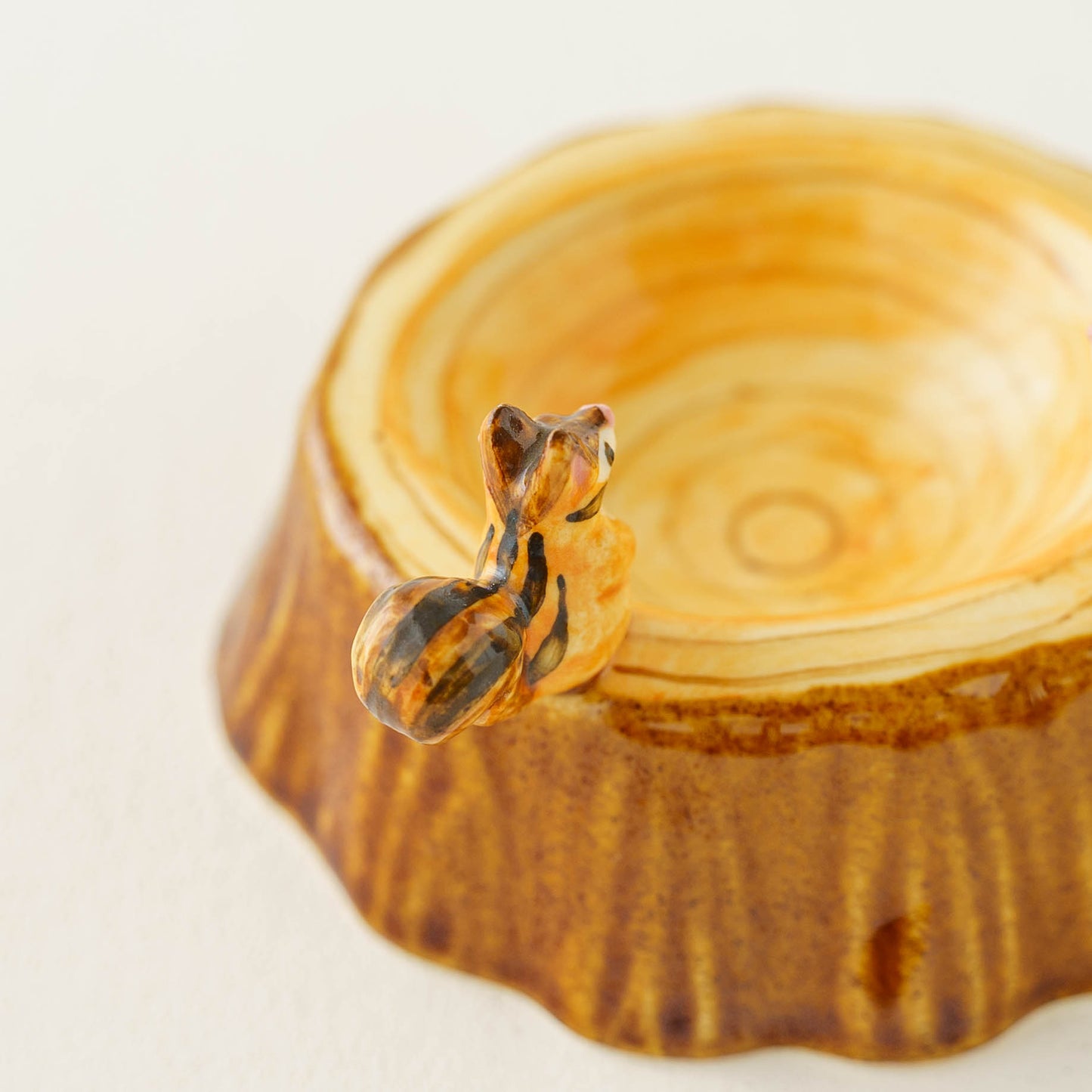 リス切り株豆鉢|Sugar Poppo