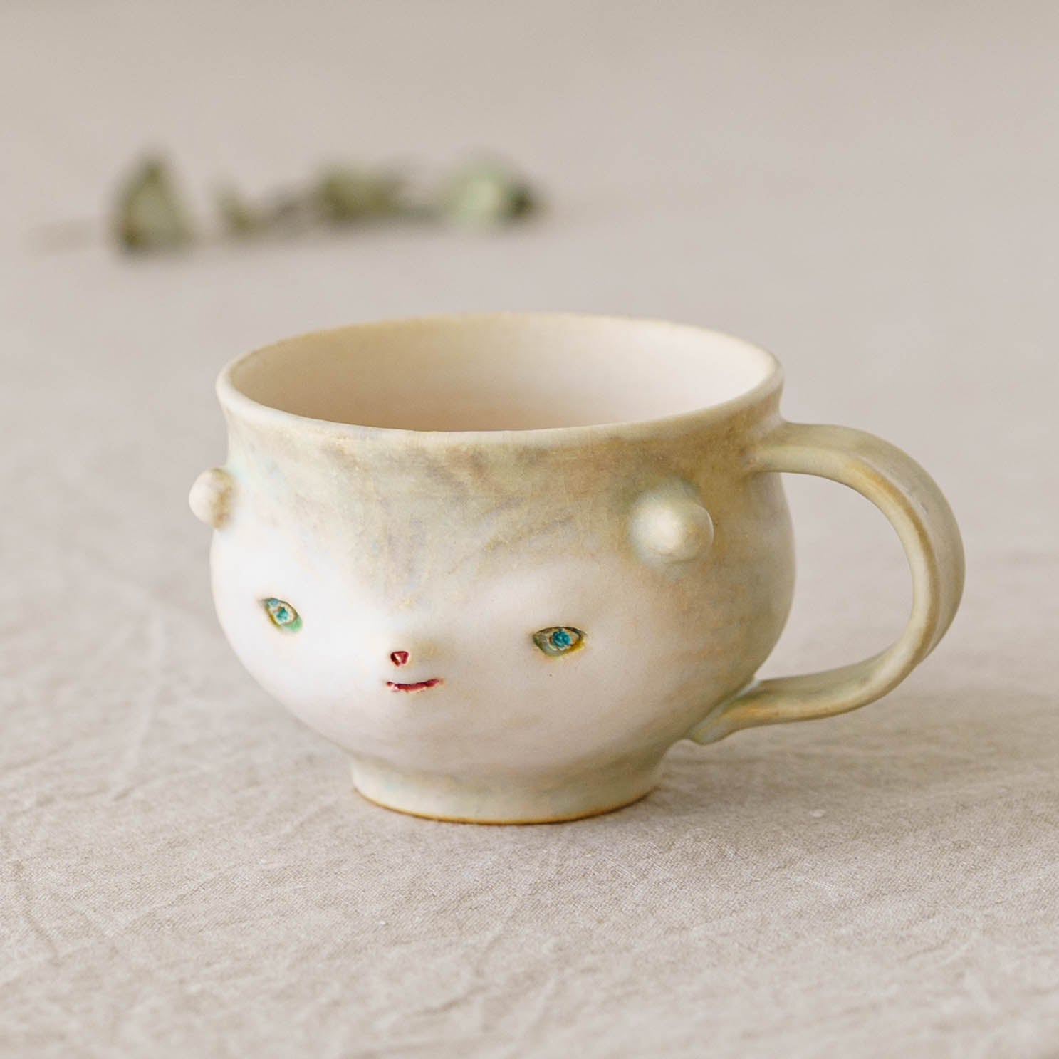 陶芸作家 こいずみちはる face mug｜作家もののうつわ通販 四季折折