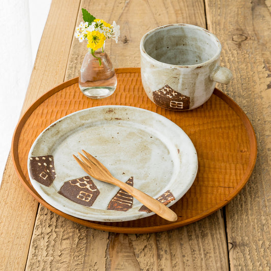 18.5cm plate D|Junko Okazaki