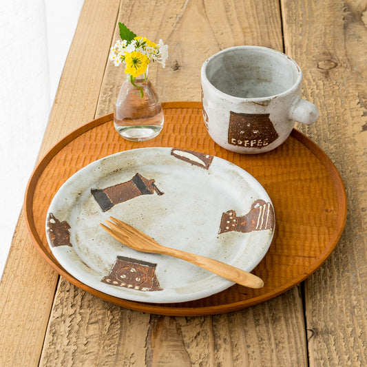 18.5cm plate F|Junko Okazaki