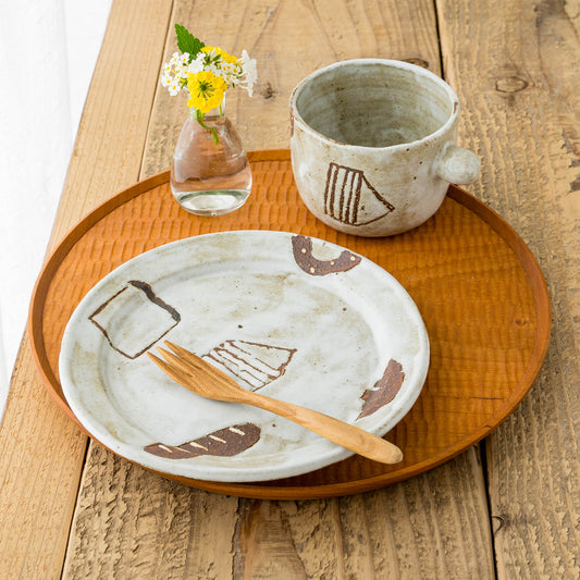 18.5cm plate E|Junko Okazaki