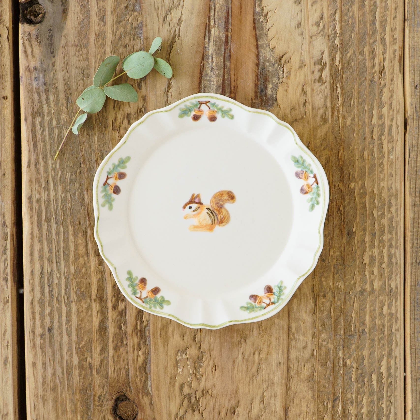 陶芸作家 Sugar Poppo リス小皿｜作家もののうつわ通販 四季折折