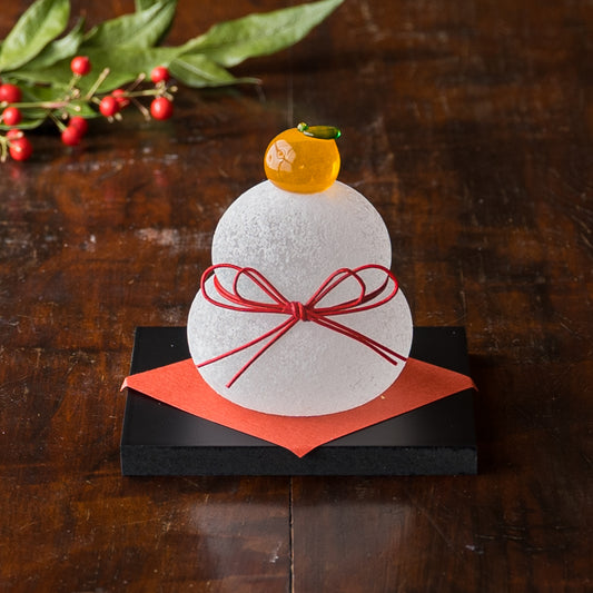 極楽寺がらす工房さんのおしゃれなガラス鏡餅