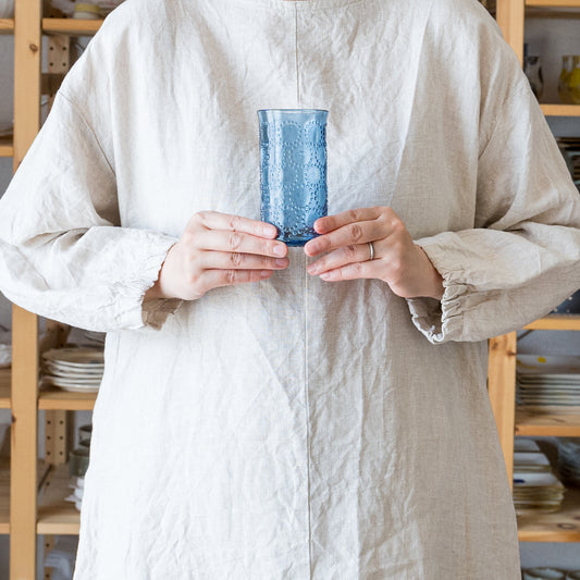 点のデザインがスタイリッシュで美しい平井睦美さんのTENNストレートグラス