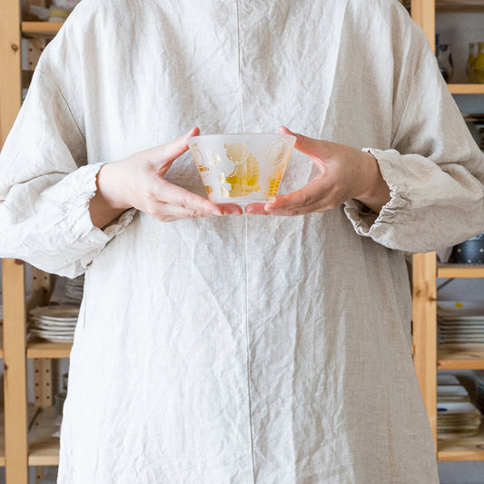 はちみつ色が可愛らしいワタナベサラさんのおやつのデザートカップ