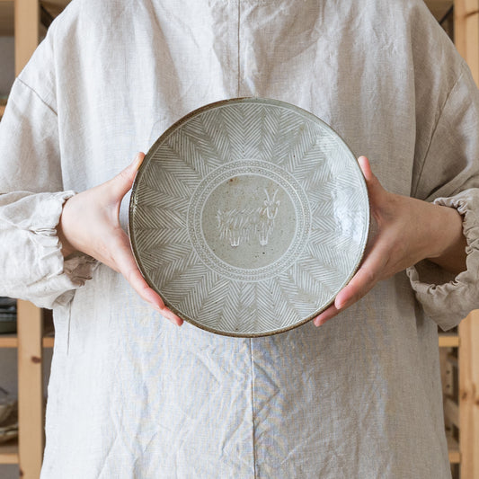 かわいいヤクに癒される濵田綾音さんのパスタ皿