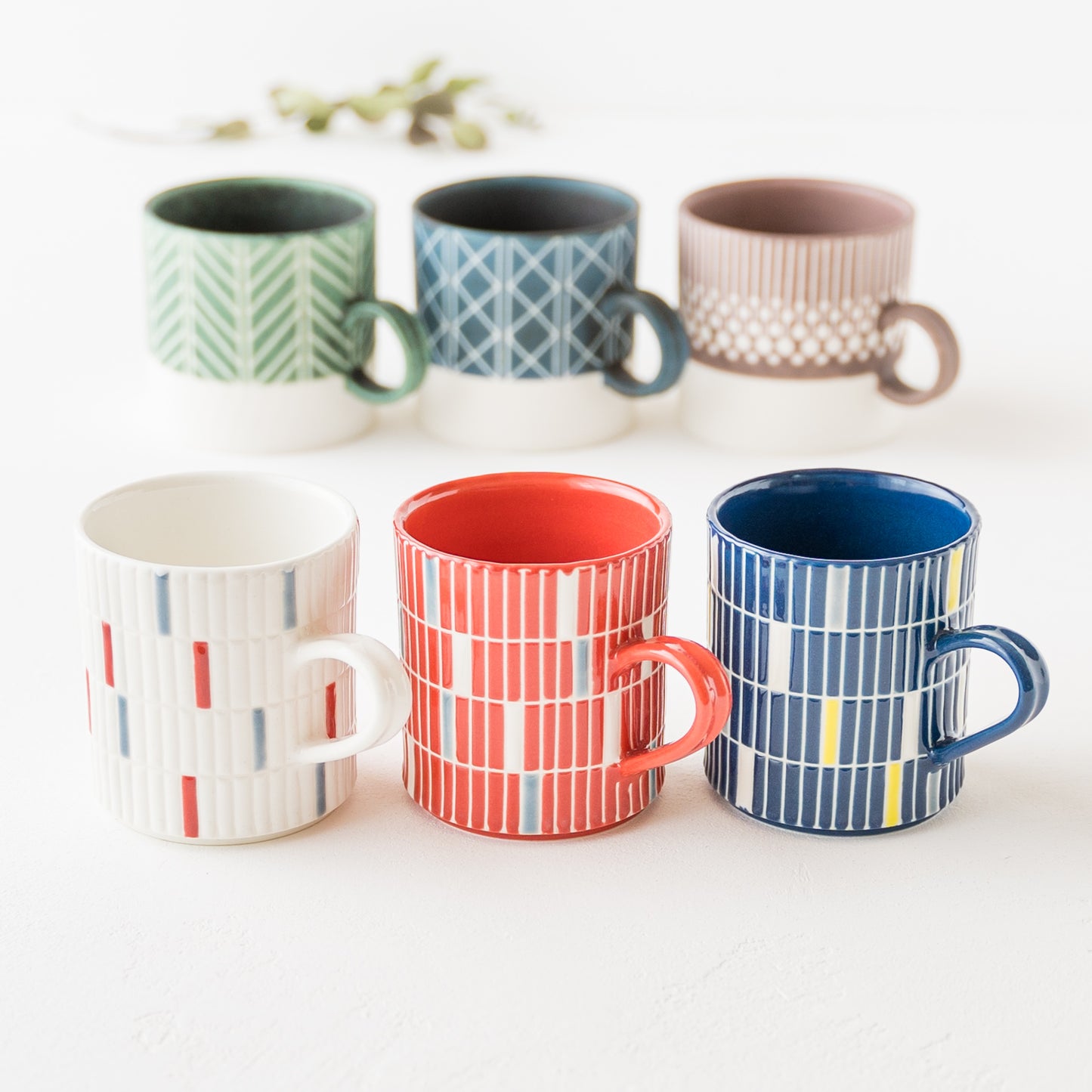 モザイクタイル柄がおしゃれでかわいい中川夕花里さんのマグ