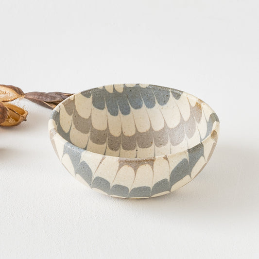 うずら模様がかわいい坂下花子さんの丸ボウル