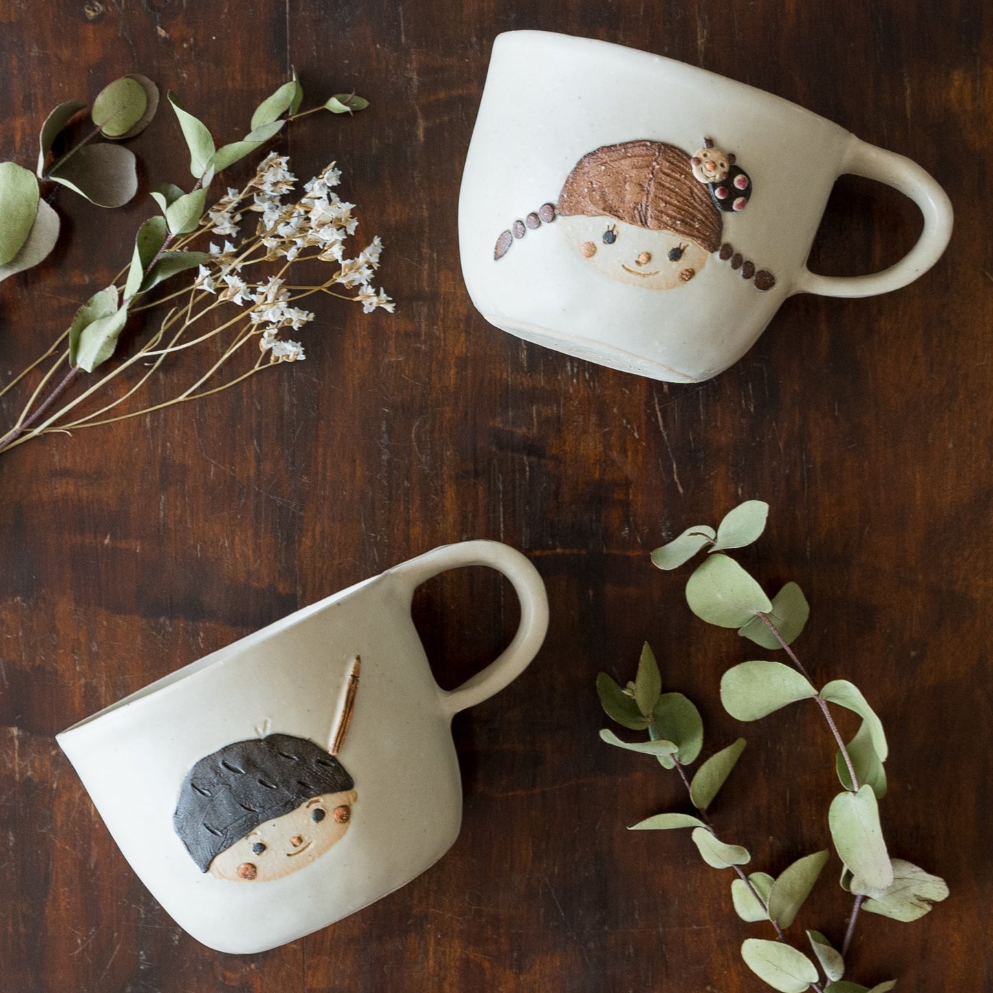 ほっこり優しい気分にしてくれる山田裕恵さんのカオのマグ