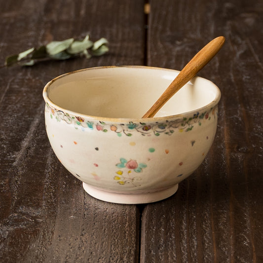 ははみやさんの花更紗まる碗