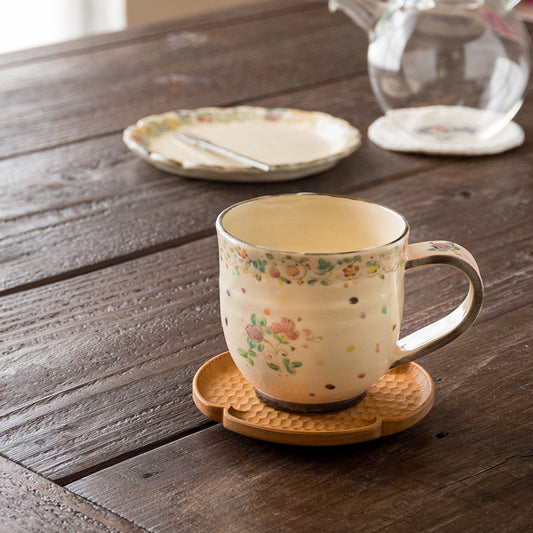 ははみやさんの花更紗マグカップ