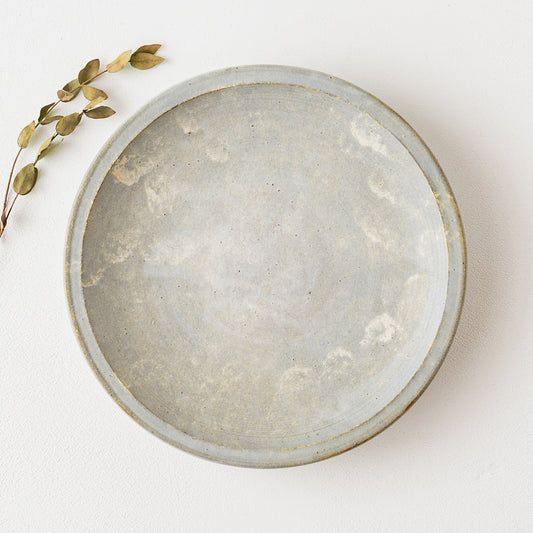 町田裕也さんのあわしろの細リム皿7寸