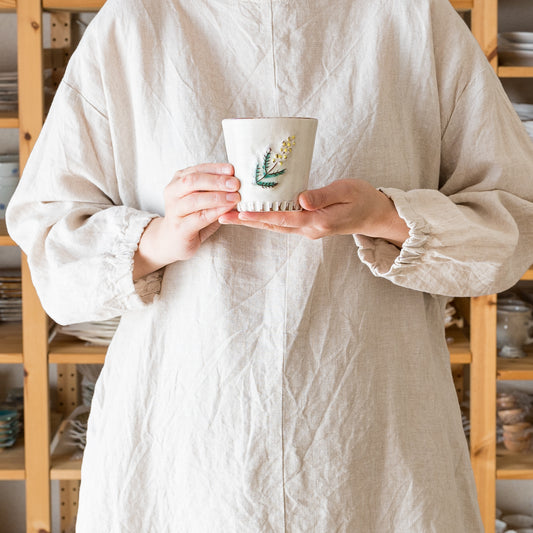 長浜由起子さんのミモザフリーカップ