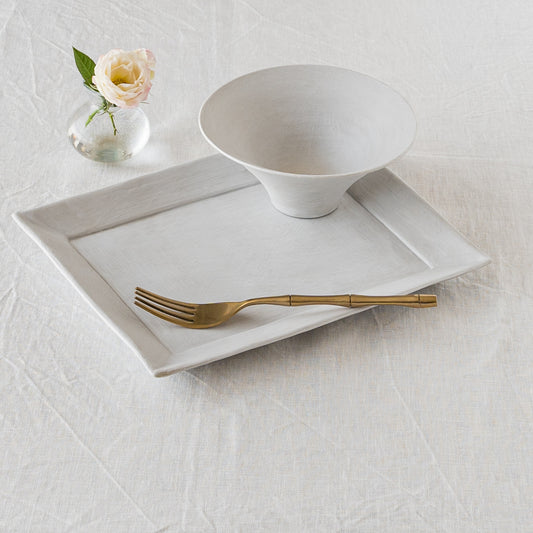 児玉修治さんの朝顔bowlSとスクエアプレートMカンヴァス