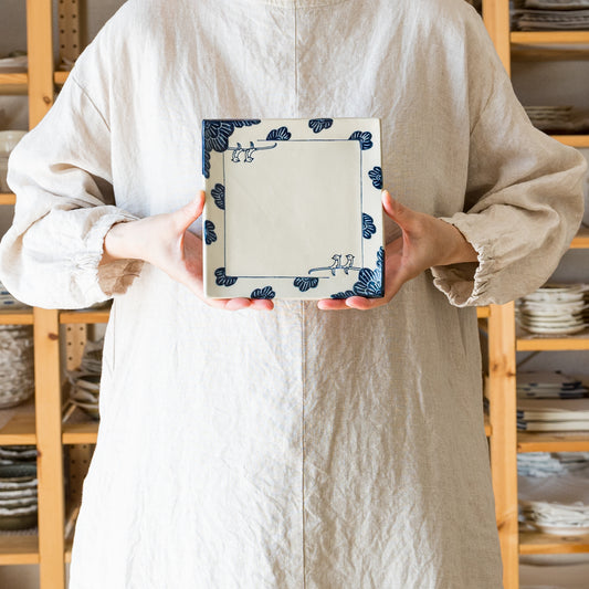 吉村尚子さんの鳥の角皿