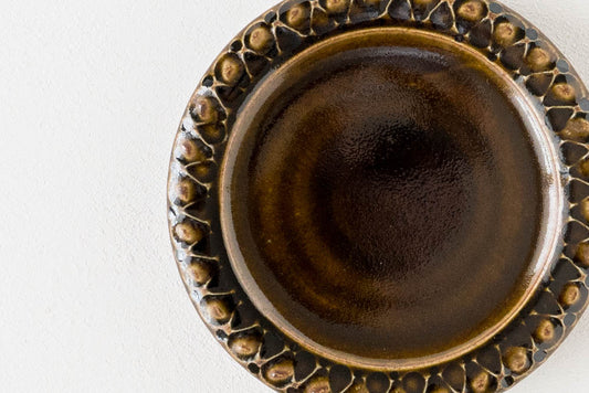 ルリアメ工房のしずく模様の小皿