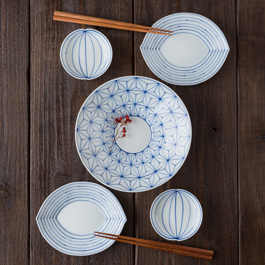 眞窯さんの染付のうつわ