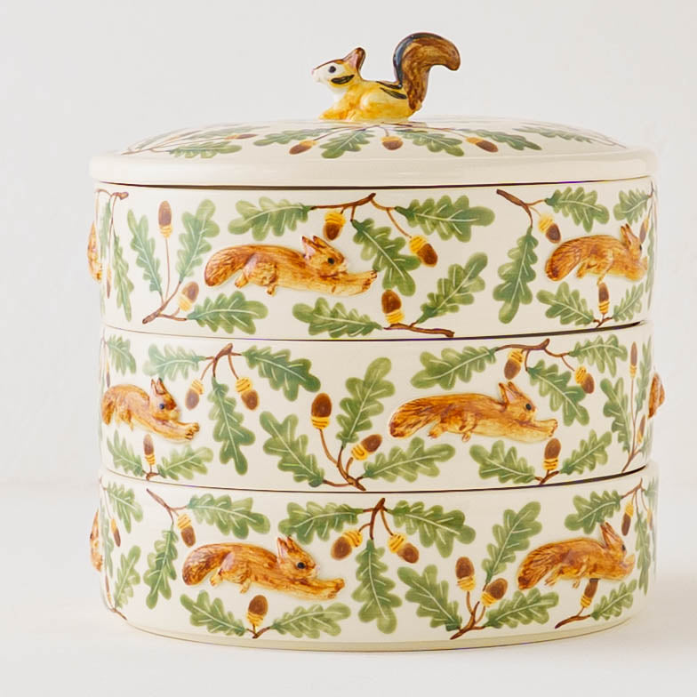 Japanese Tiered Box Squirrel and Acorn | Sugar Poppo