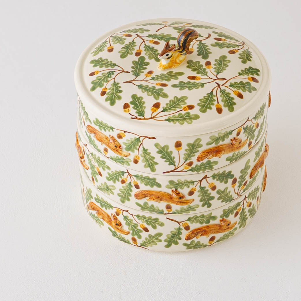 Japanese Tiered Box Squirrel and Acorn | Sugar Poppo