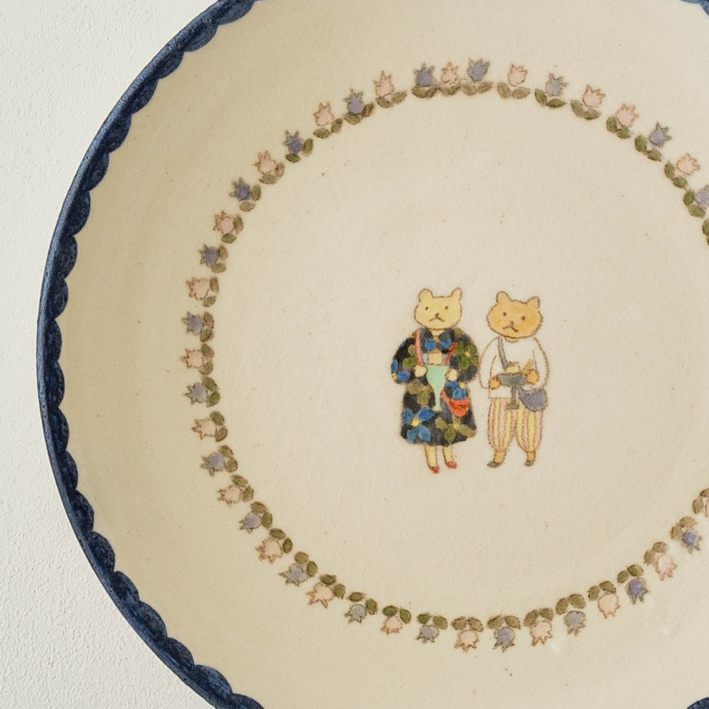 22cm Plate A | Yukiko Nagahama (Yabukarabou)