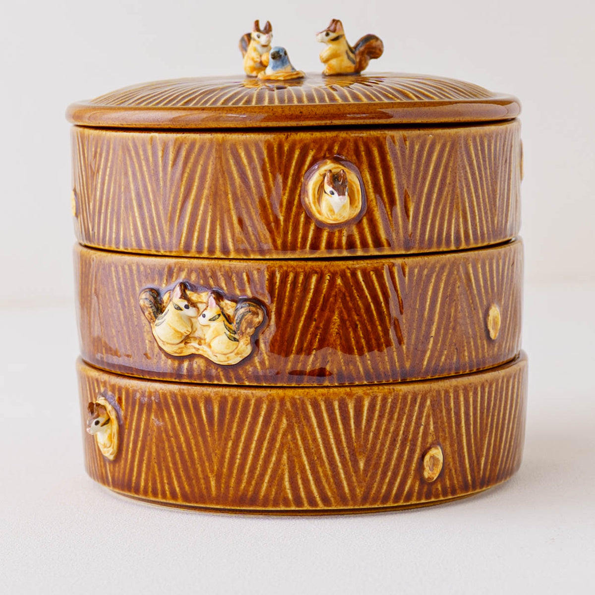 Japanese Tiered Box Squirrel Threehouse | Sugar Poppo