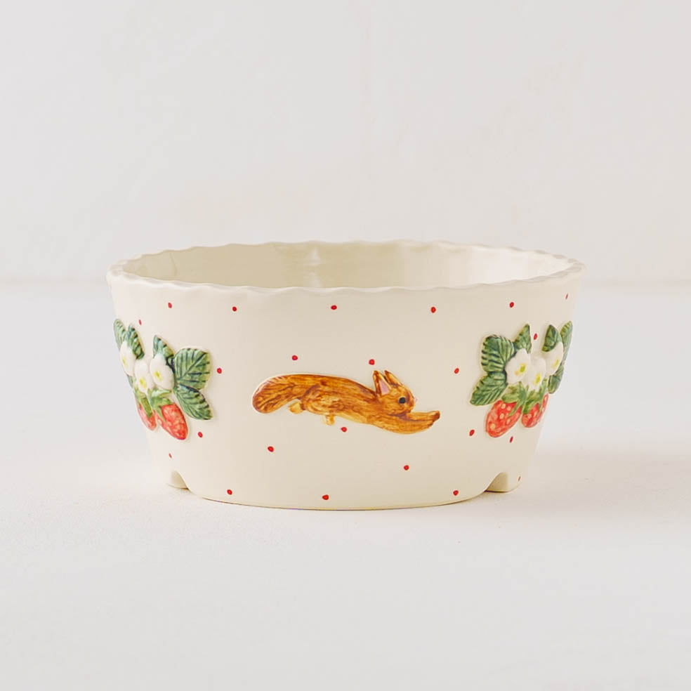 Plant Hopping Squirrel Strawberry Short | Sugar Poppo