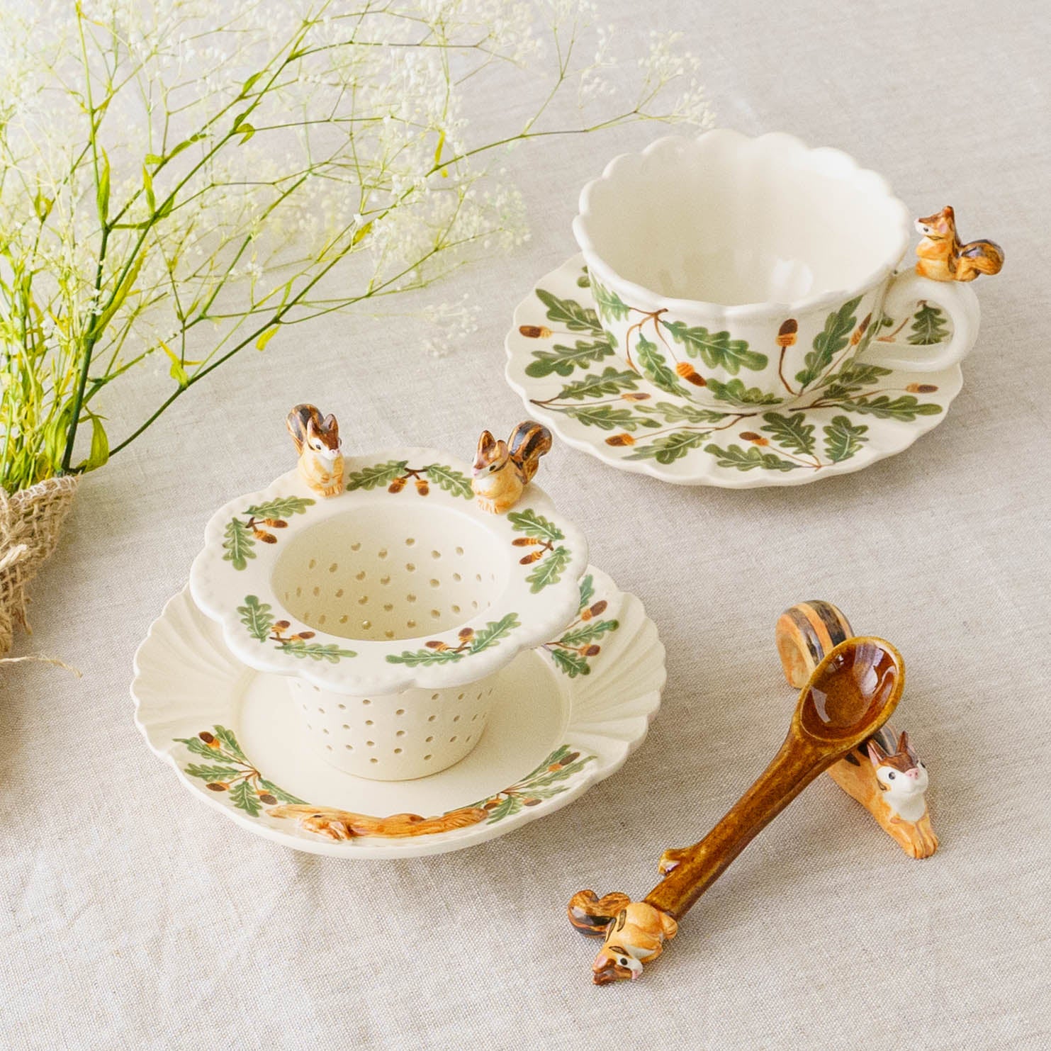 陶芸作家 Sugar Poppo リスストレーナー｜作家もののうつわ通販 四季折