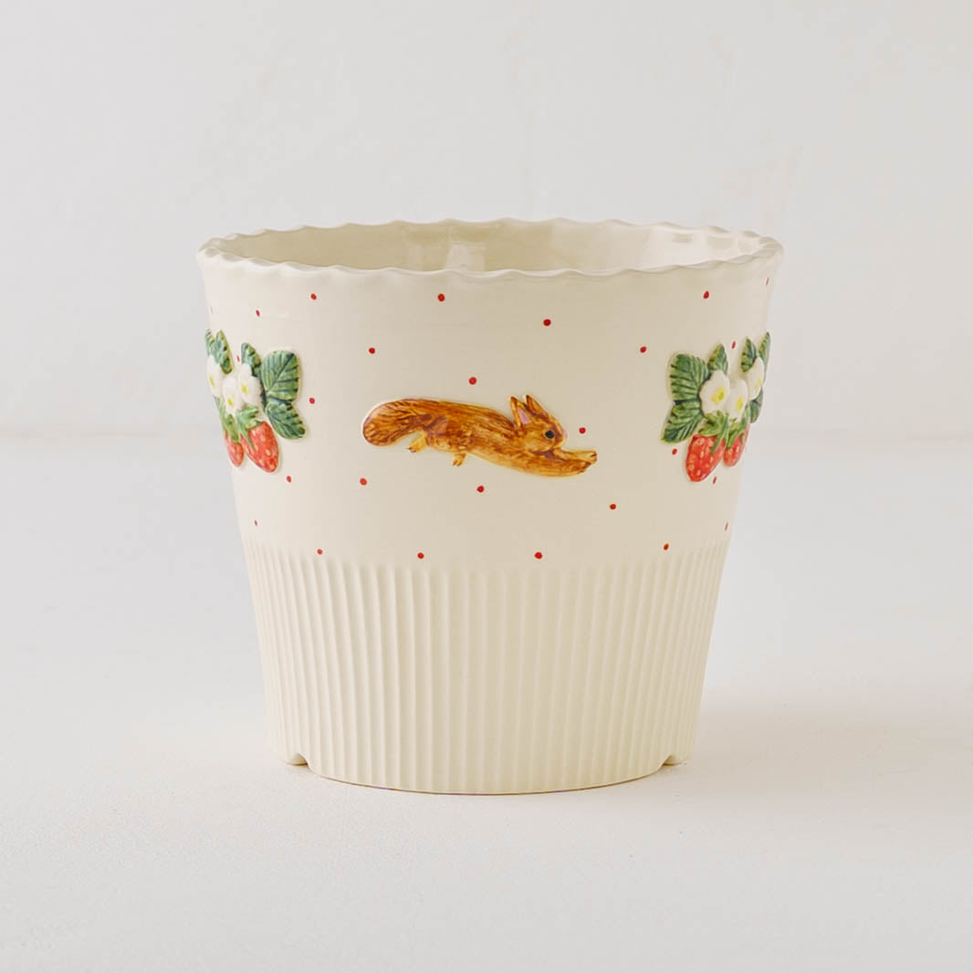 Planter Squirrel Strawberry | Sugar Poppo