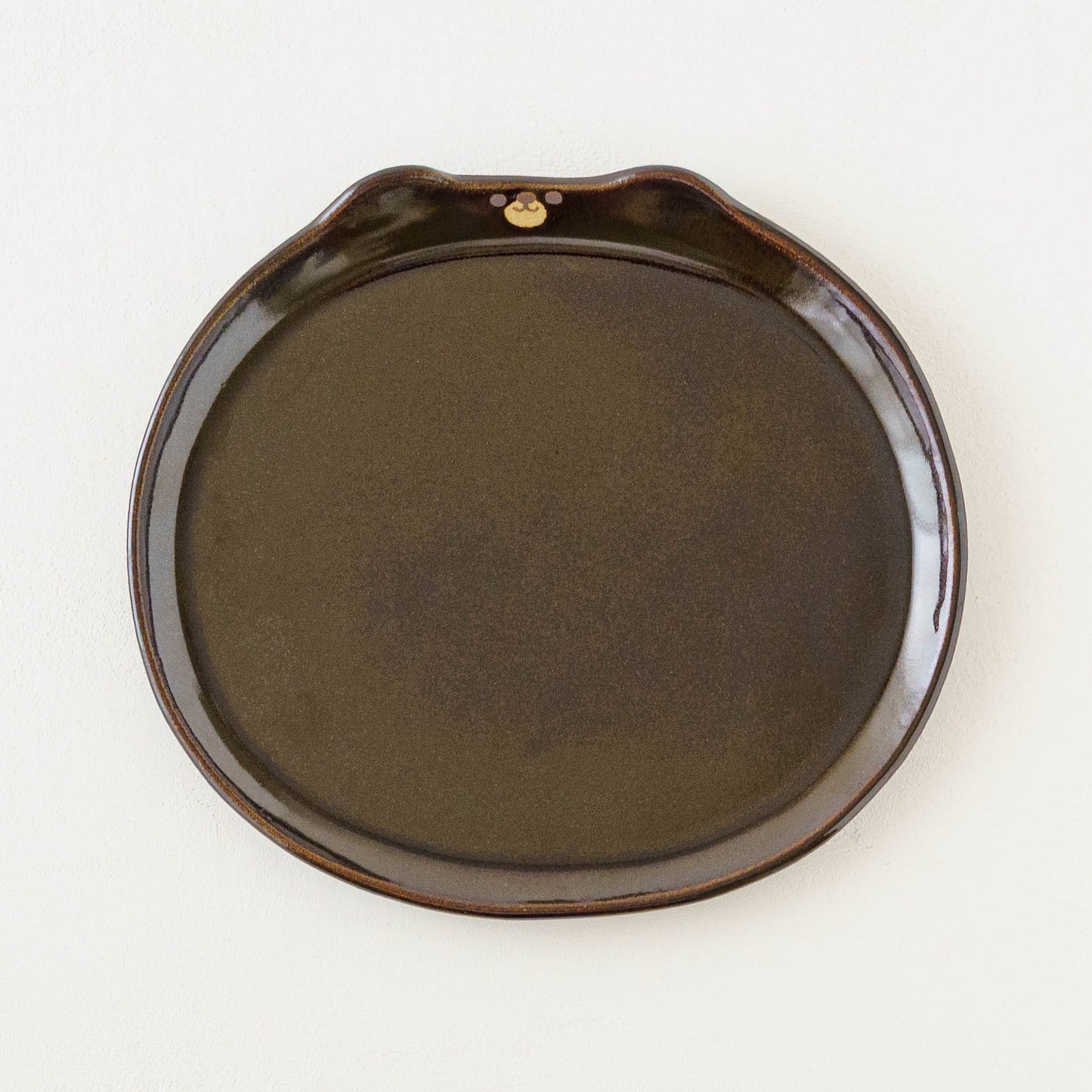 Bear plate brown L | Atelier Monora