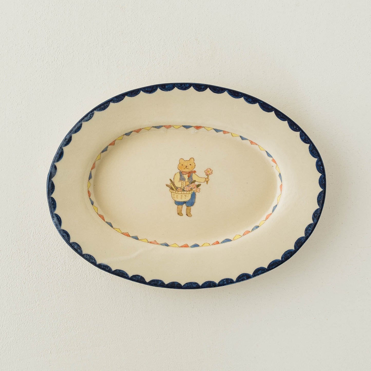 Oval Plate Small A | Yukiko Nagahama (Yabukarabou)