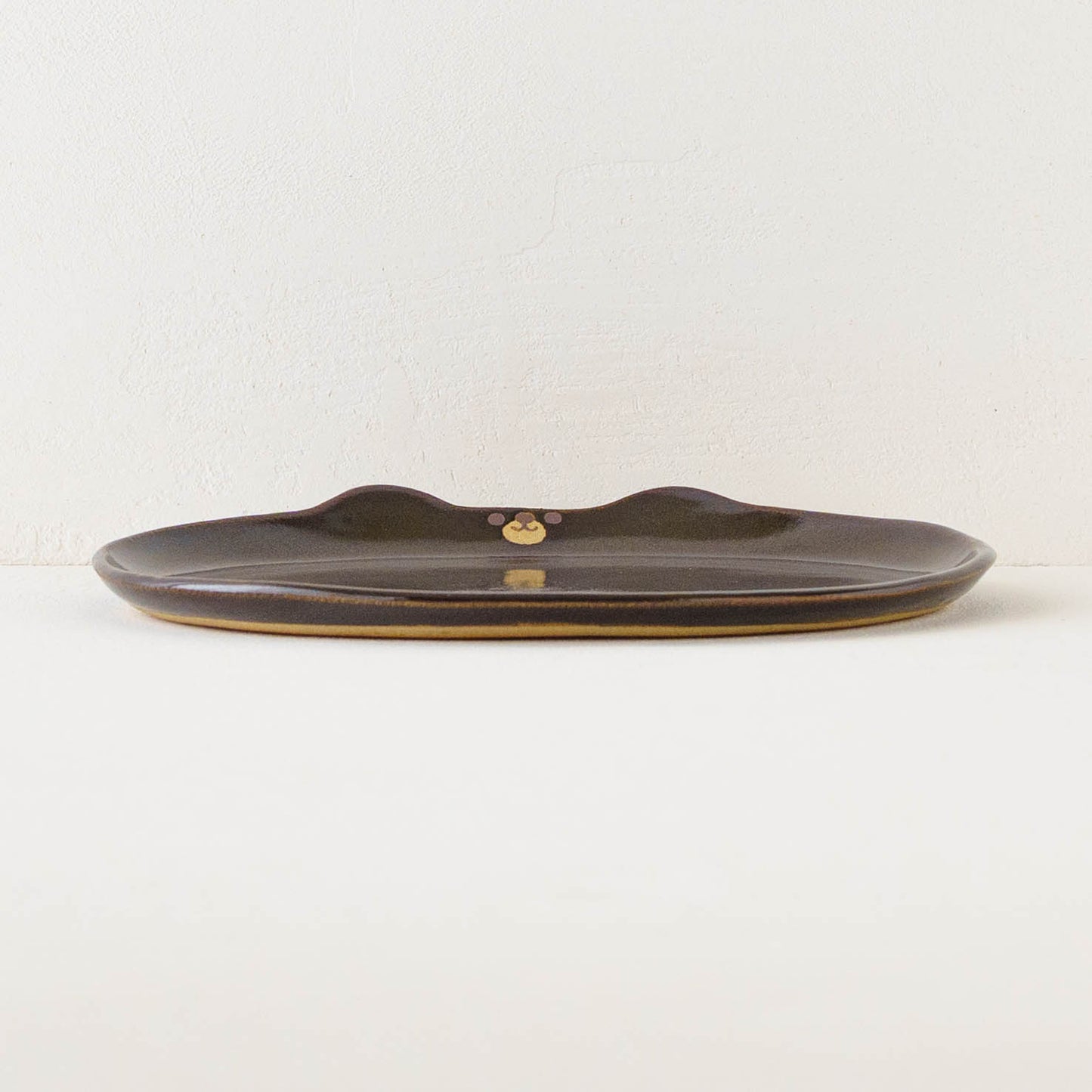 Bear plate brown L | Atelier Monora