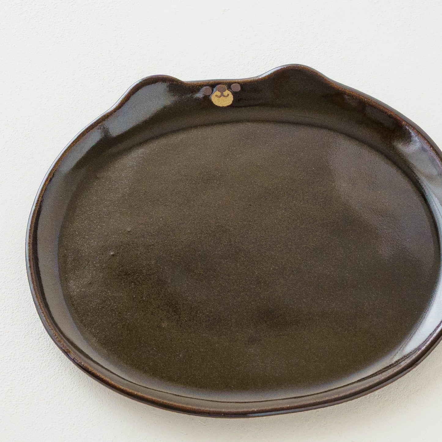 Bear plate brown L | Atelier Monora