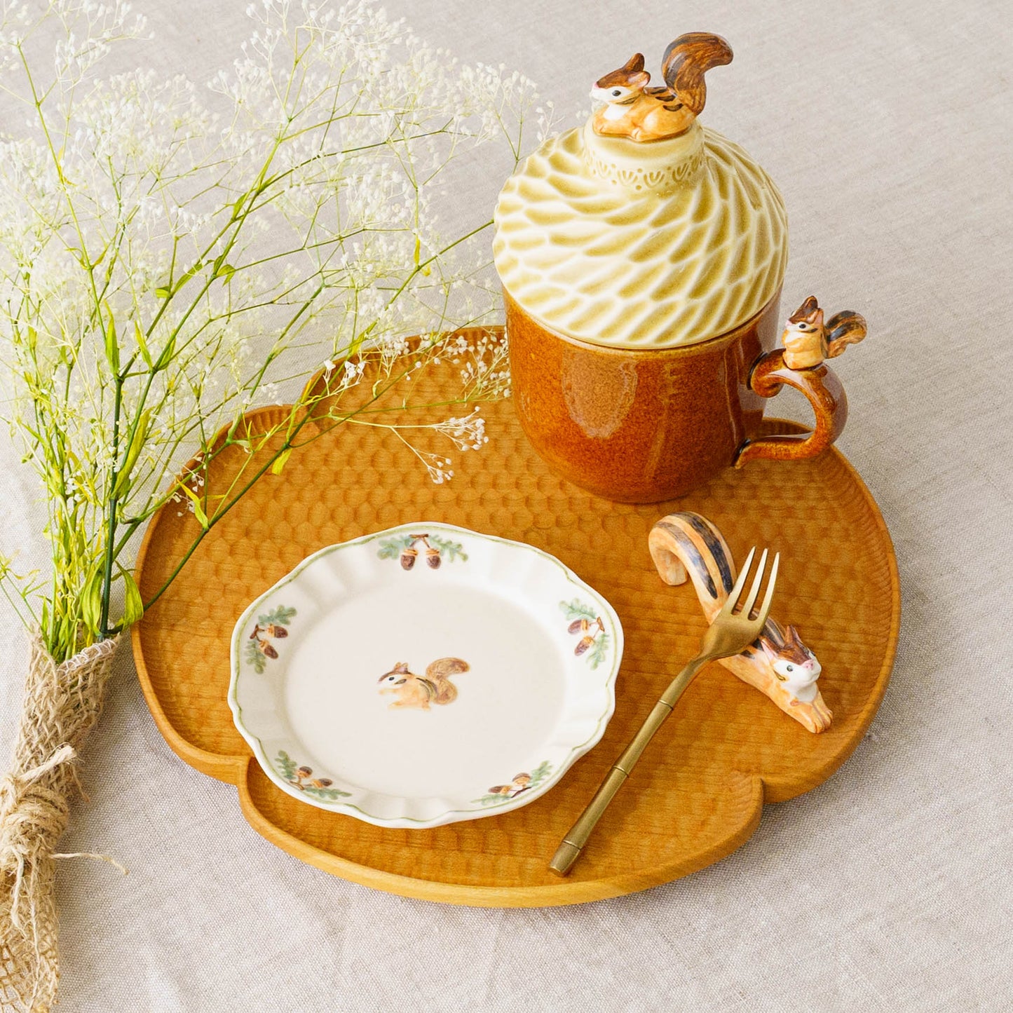 リス小皿｜Sugar Poppo