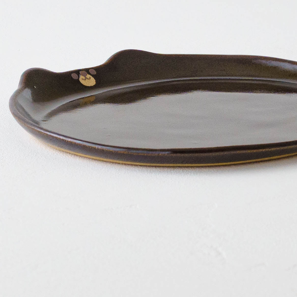 Bear plate brown L | Atelier Monora