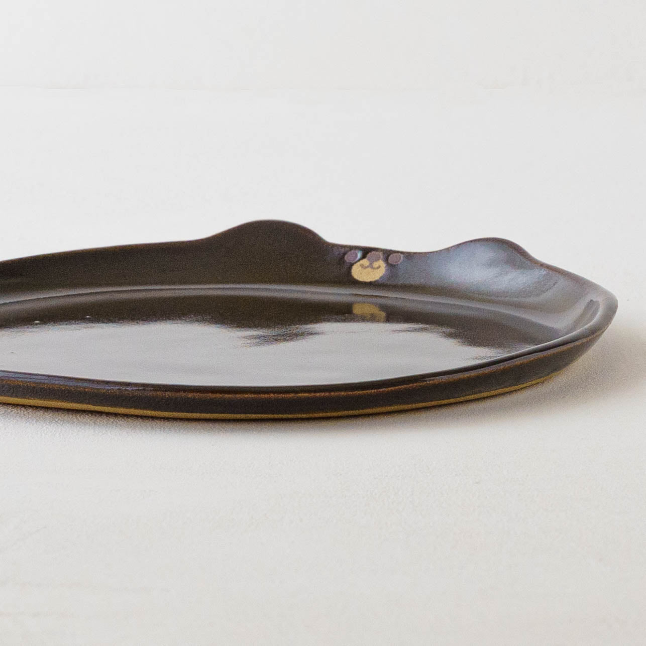 Bear plate brown L | Atelier Monora