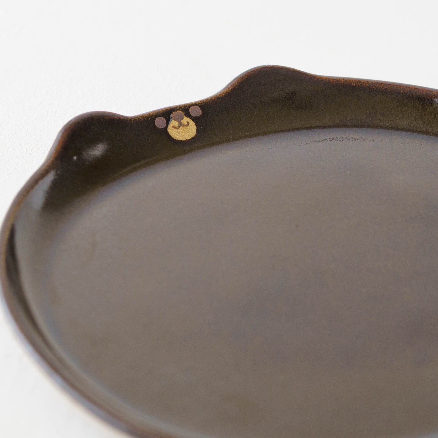 Bear plate brown L | Atelier Monora